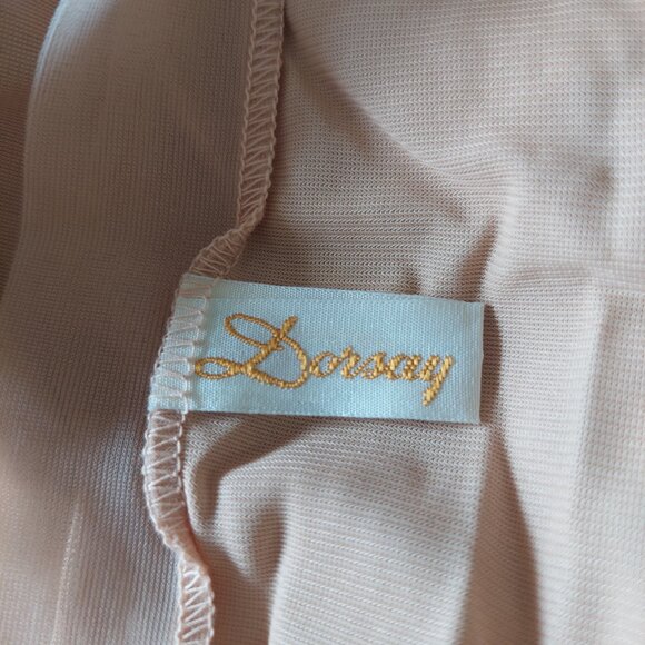 Vintage D’Orsay Nightgown Slip Dress Lingerie Pink Lace , Size 34 - Picture 3 of 7